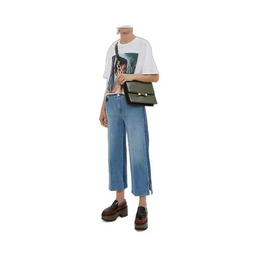 Cropped Wide-Leg Jeans