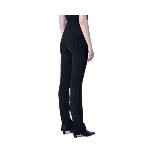 High-Waisted Flared Trousers