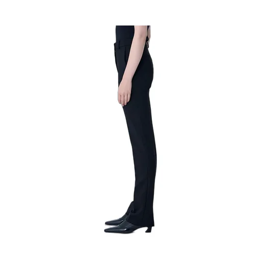High-Waisted Flared Trousers