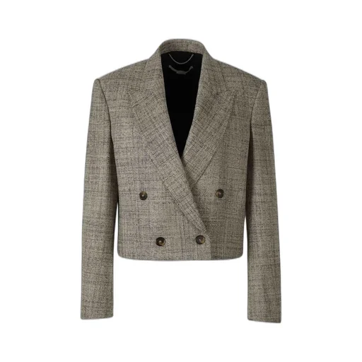 Cropped Double-Breasted Blazer