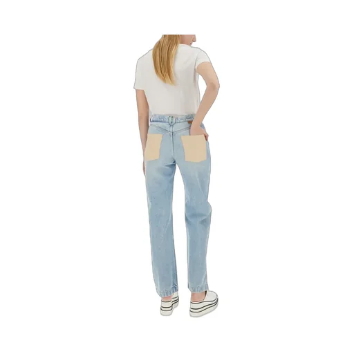 High-Waisted Straight Leg Jeans
