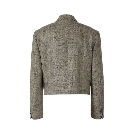 Cropped Double-Breasted Blazer