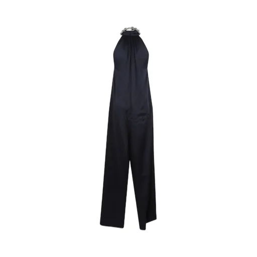 Halter Neck Jumpsuit With Chain Detail
