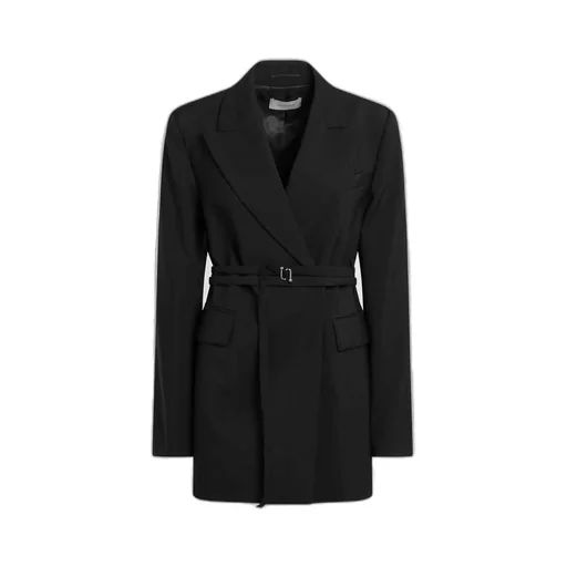 Belted Double-Breasted Blazer