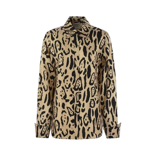 Leopard Print Silk Shirt