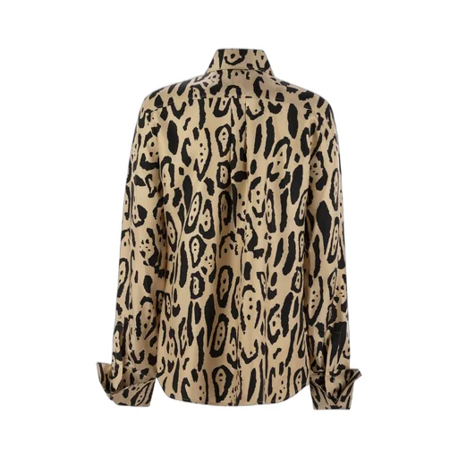 Leopard Print Silk Shirt