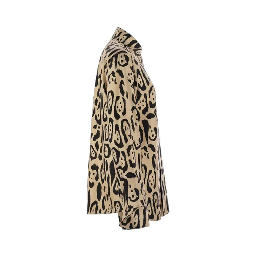 Leopard Print Silk Shirt