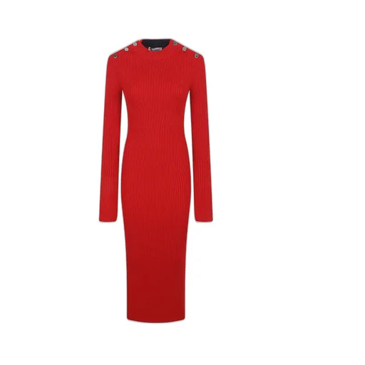 Ribbed Knit Midi Dress