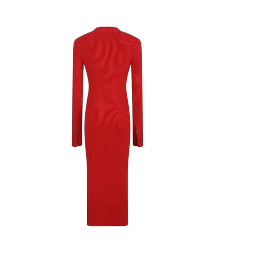Ribbed Knit Midi Dress
