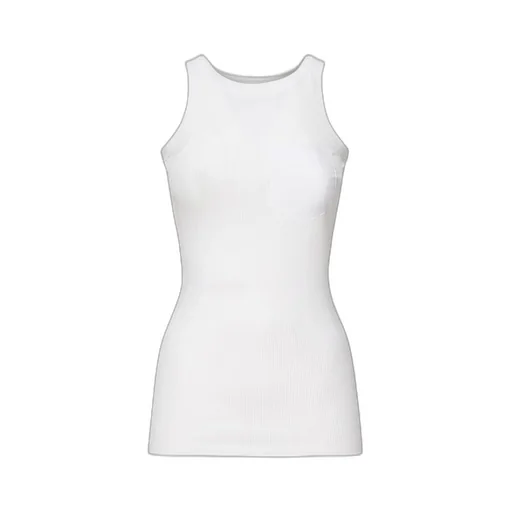 Ribbed Tank Top With Pocket