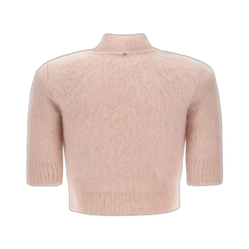 Cropped Mock Neck Sweater