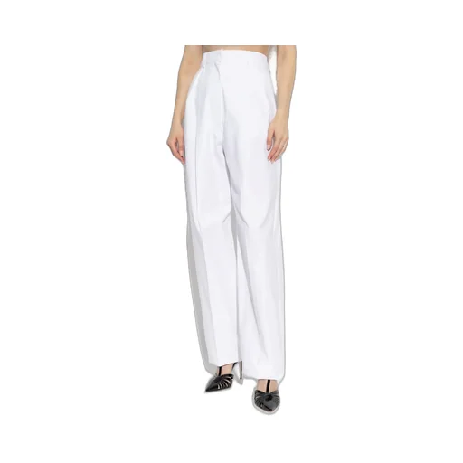 High-Waisted Wide-Leg Trousers