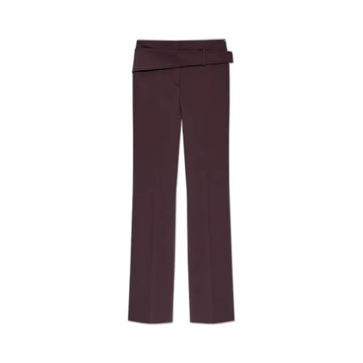 High-Waisted Flared Trousers