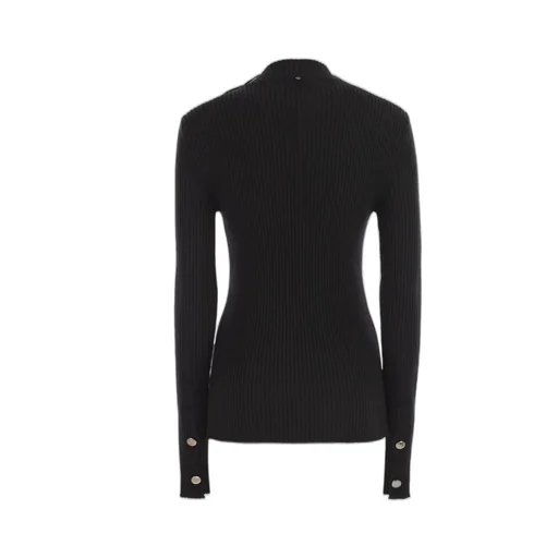 Ribbed Mock Neck Sweater