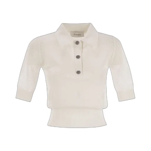 Mesh Knit Polo Shirt