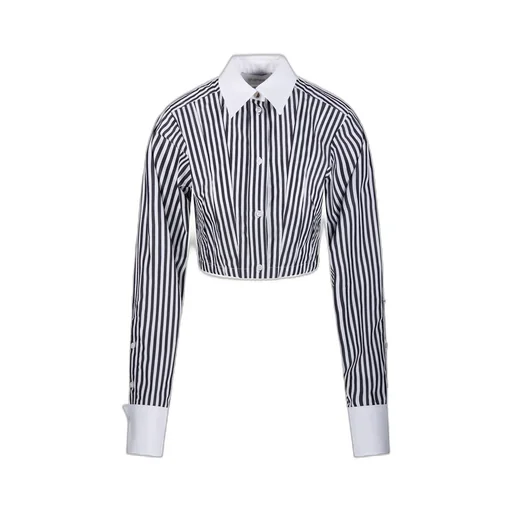 Striped Cropped Shirt