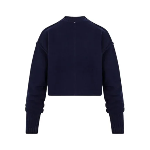 Cropped Mock Neck Sweater