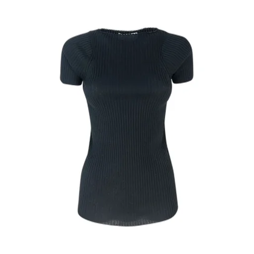 Ribbed Knit T-Shirt