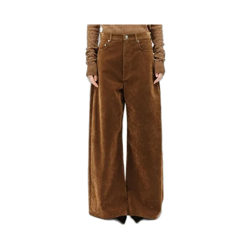 Wide-Leg Corduroy Pants
