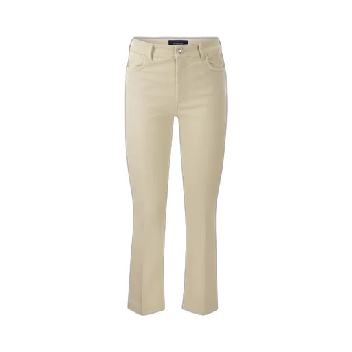Cropped Flare Trousers
