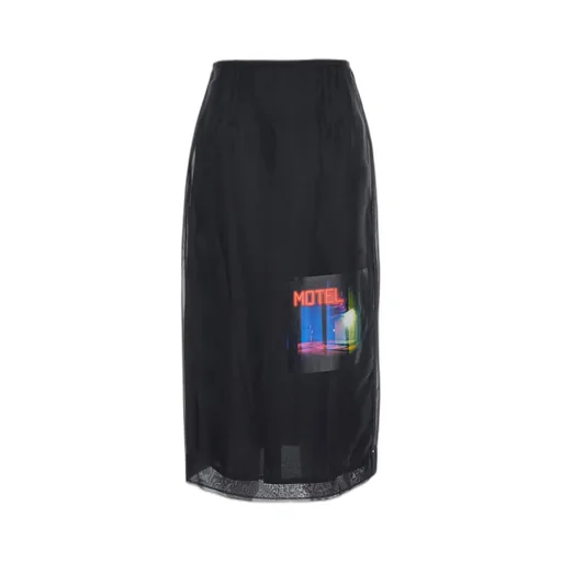 Midi Skirt With Motel Print