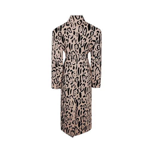 Leopard Print Trench Coat