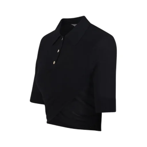 Cropped Polo Shirt