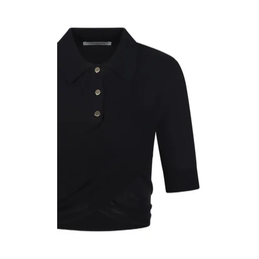 Cropped Polo Shirt
