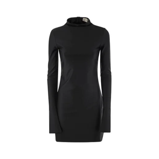 Long Sleeve Mock Neck Mini Dress