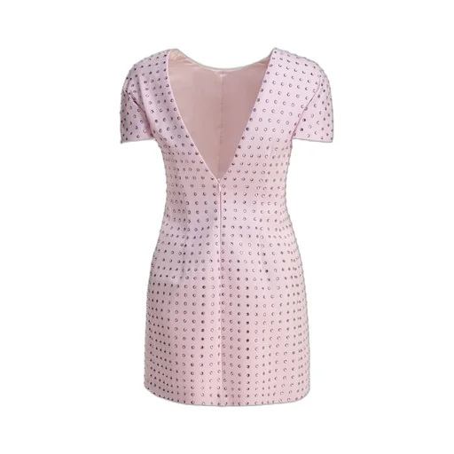 Mini Dress With Rhinestones