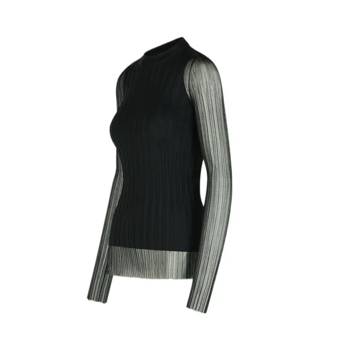 Ribbed Mesh Top