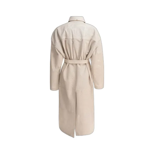 Perforated Trench Coat