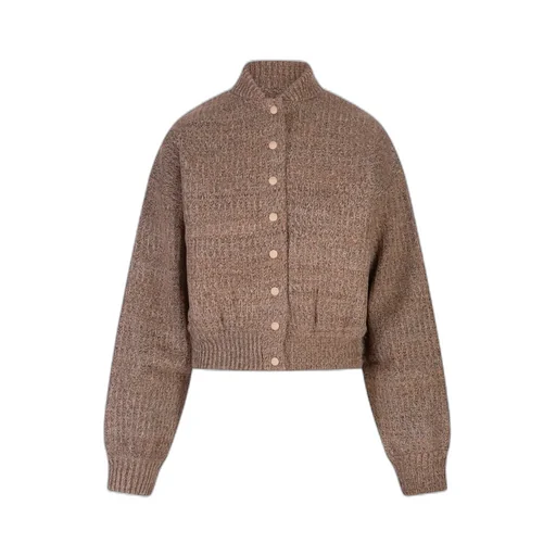 Cropped Knit Cardigan