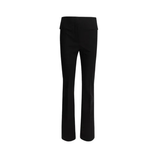 High-Waisted Flared Trousers