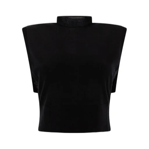 Sleeveless Turtleneck Top
