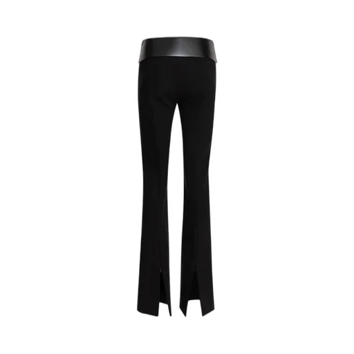 High-Waisted Flared Trousers