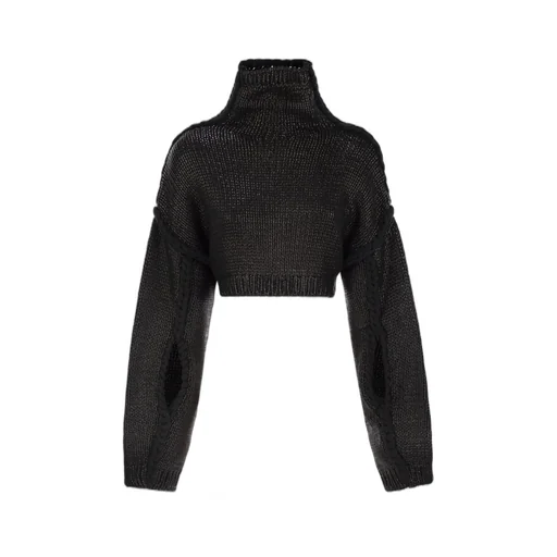 Cropped Turtleneck Sweater
