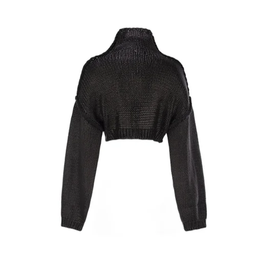 Cropped Turtleneck Sweater