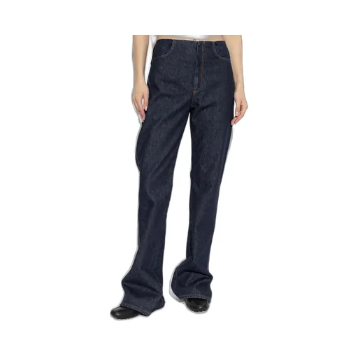 High-Waisted Straight-Leg Jeans