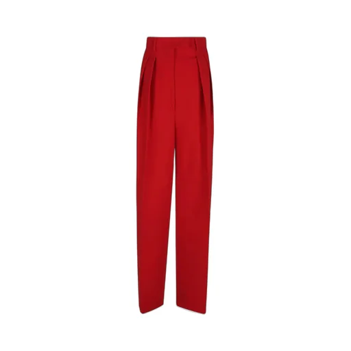 High-Waisted Pleated Trousers