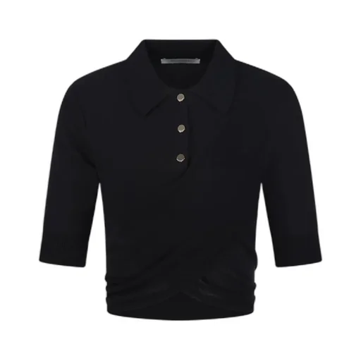 Cropped Polo Shirt