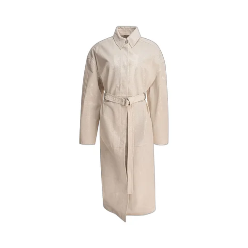 Perforated Trench Coat