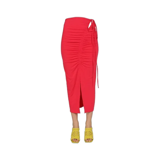 Ruched Midi Skirt