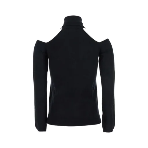 Turtleneck Cold Shoulder Sweater