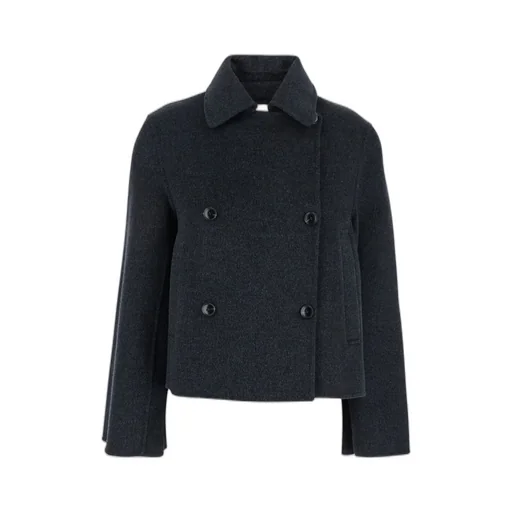 Double-Breasted Cropped Jacket