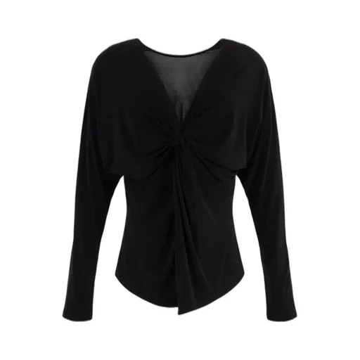 Twist Front Long Sleeve Top