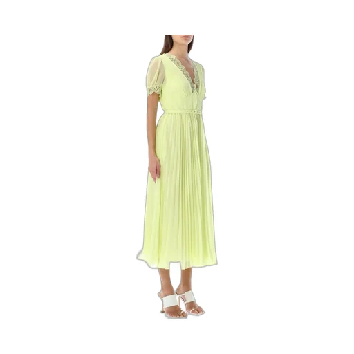 Pleated Midi Dress