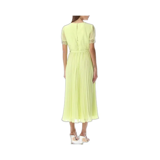 Pleated Midi Dress