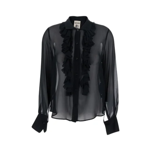 Sheer Ruffle Shirt