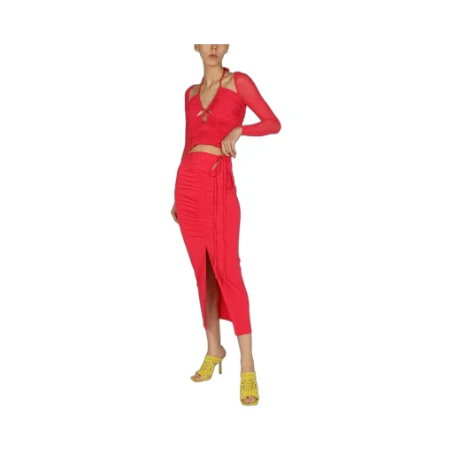Ruched Midi Skirt